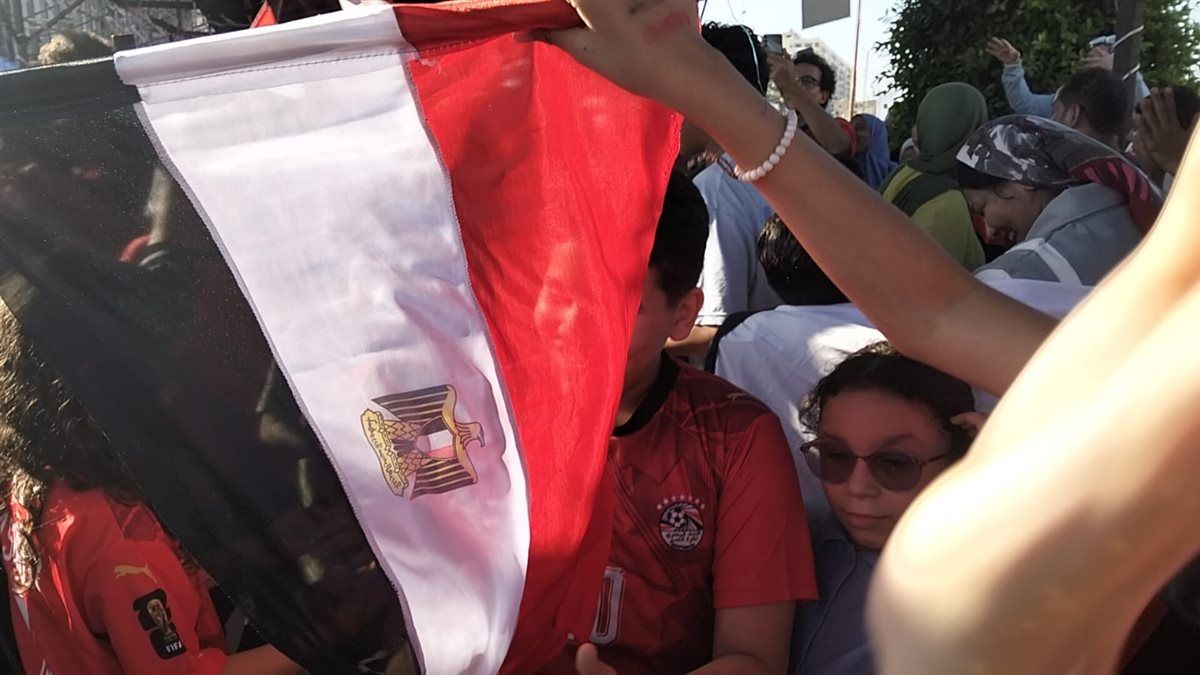 جانب من احتفالات أهالي الإسماعيلية بالتعادل مع إيران، فيتو