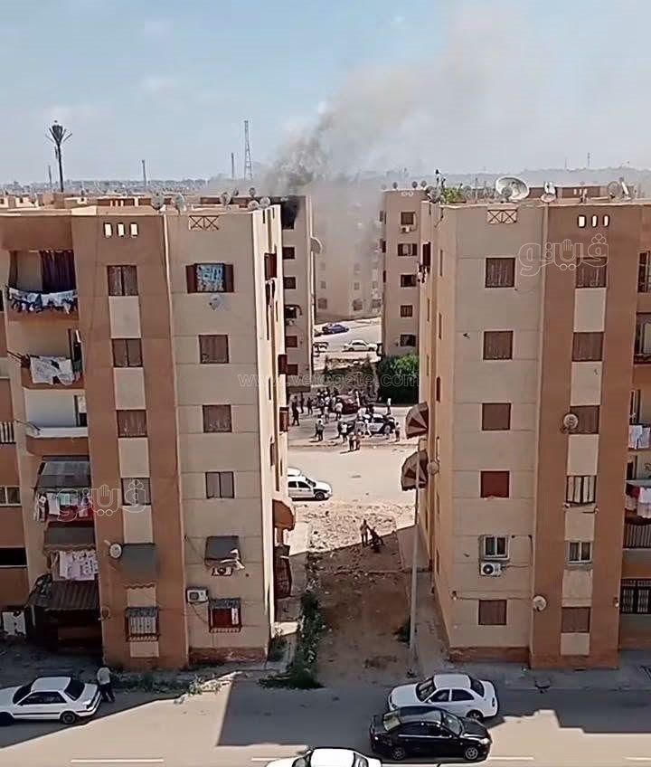 اندلاع حريق بشق سكنية  ببورسعيد 