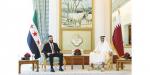 أمير قطر وولي العهد السعودي يبحثان مع الرئيس السوري مستجدات الأوضاع وانعكاساتها على أمن المنطقة واستقرارها