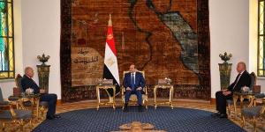 الرئيس السيسي يستقبل أبو الغيط ونبيل فهمي (فيديو)