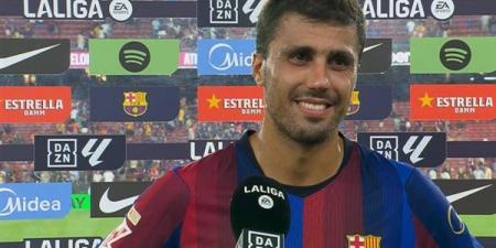 أول تعليق من رودري بعد مشاركته الأولى مع برشلونة