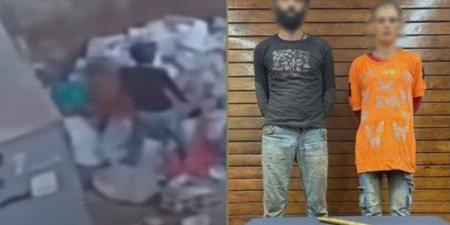 ماسورة حديدية وخناقة أثناء جمع القمامة، القصة الكاملة لفيديو التعدي على سيدة بشبرا الخيمة