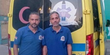 رجال الإسعاف ينقذون شابا علقت ذراعه داخل ماكينة فرم لحوم بالسادس من أكتوبر
