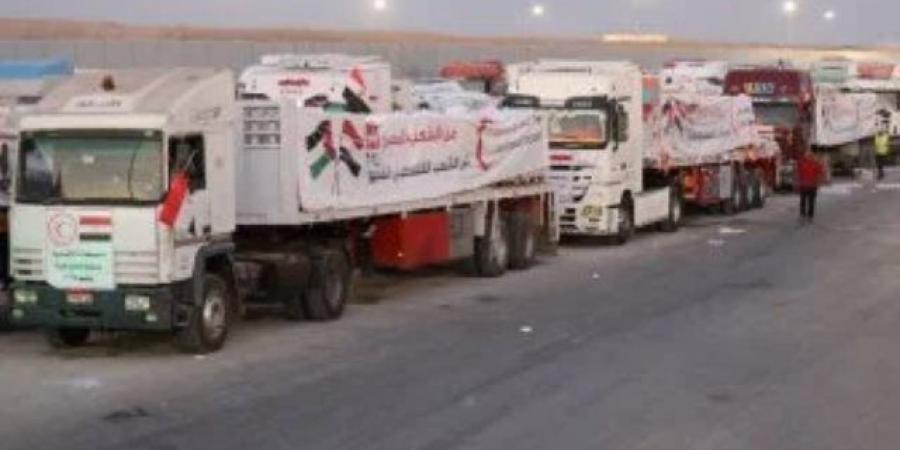قافلة المساعدات الـ 130 من "زاد العزة" تدخل إلى الفلسطينيين بقطاع غزة