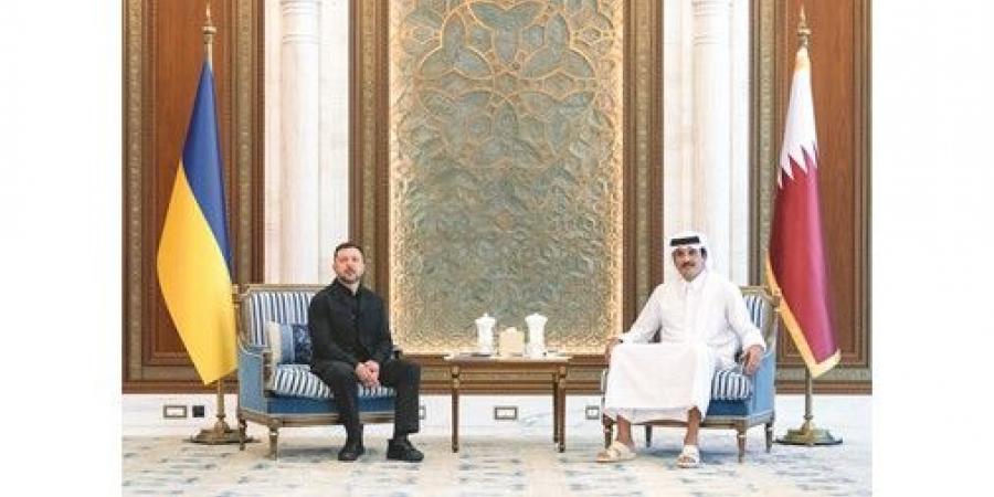 أمير قطر وولي عهد السعودية و زيلينسكي يبحثون استمرار العدوان الإيراني
