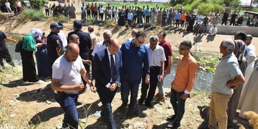 بعد غرق 9 أطفال، محافظ أسيوط يقرر بناء حواجز خرسانية وصدادات نيوجيرسي بمحيط "ترعة أبوتيج"