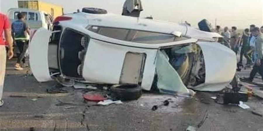 إصابة 7 أشخاص في انقلاب سيارة على طريق الإسكندرية الصحراوي