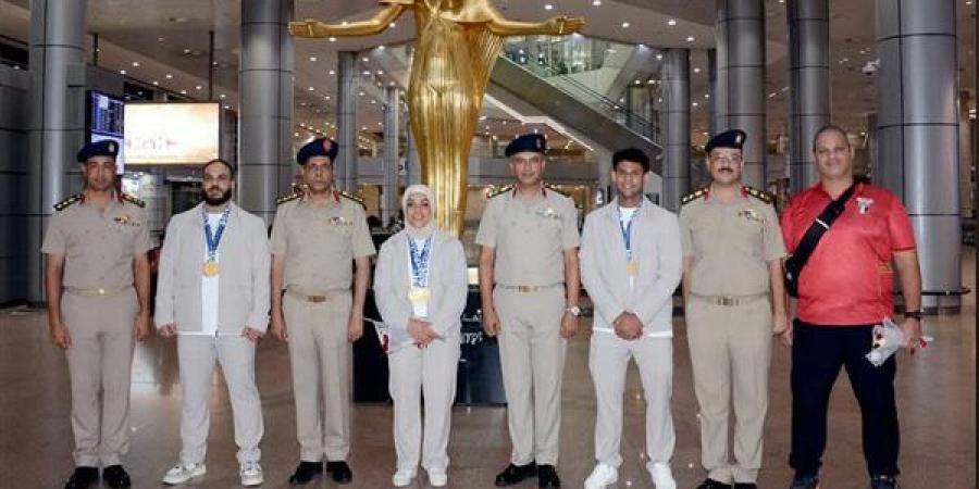 القوات المسلحة تستقبل أبطالها الرياضيين المشاركين بدورة ألعاب البحر المتوسط